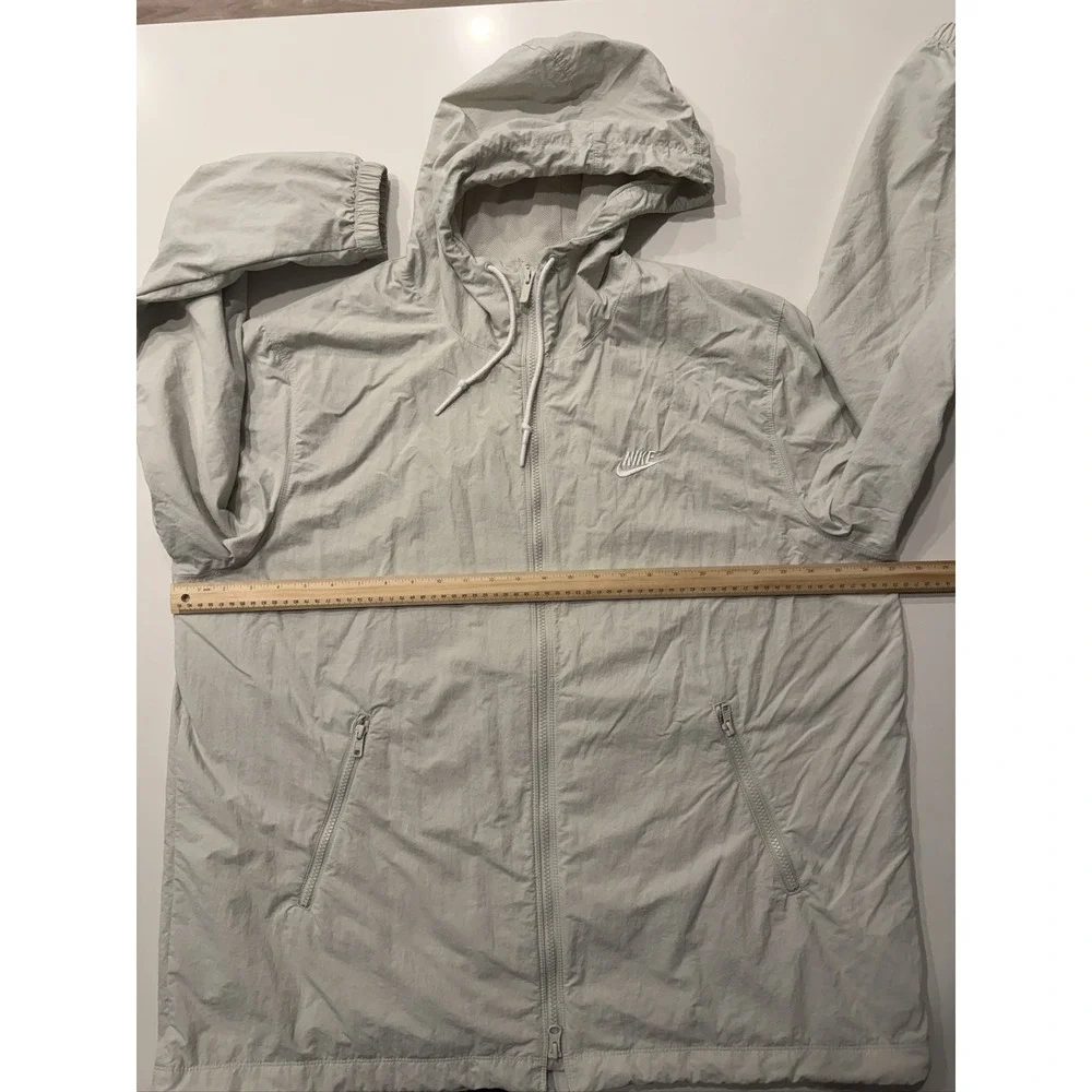 Nike Club Woven Full-Zip Jacket FB7397-072 Mens XL Light Grey Windbreaker